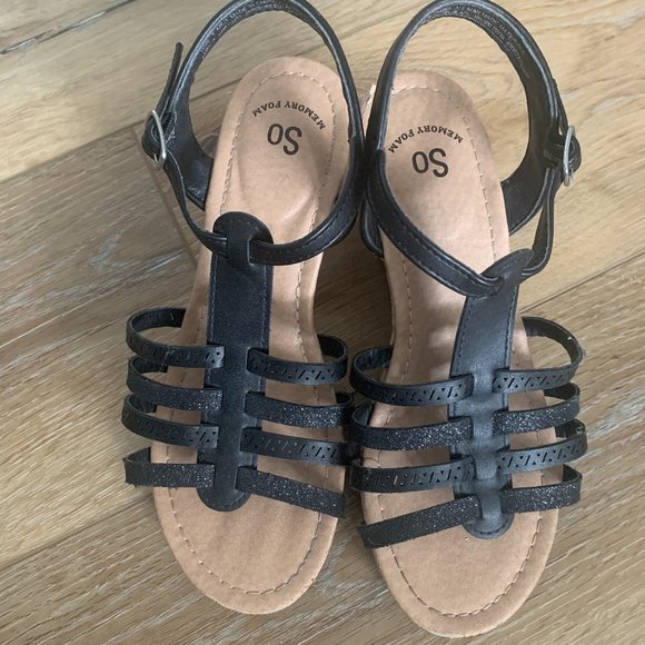 Girls SO Wedge Sandals - Picture 1 of 4